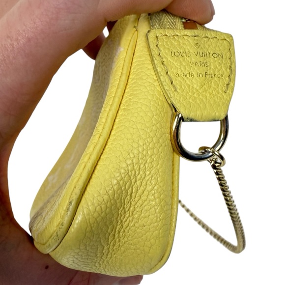 Louis Vuitton 2022 Lemon Curd Monogram Mini Pochette Zip Bag - Picture 9 of 11